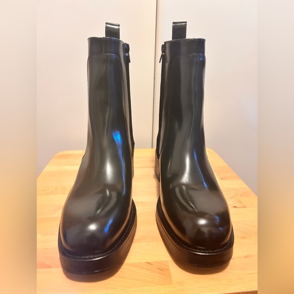 Zara High Shaft Leather Boots - Picture 5 of 8